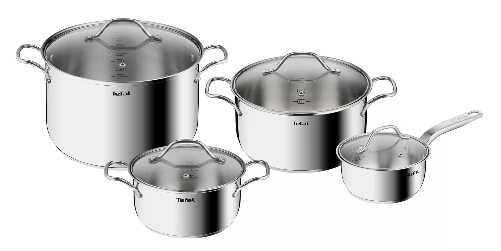 Intuition, Cooking Set, 8 pcs, Stainless Steel 18/10, B864S874