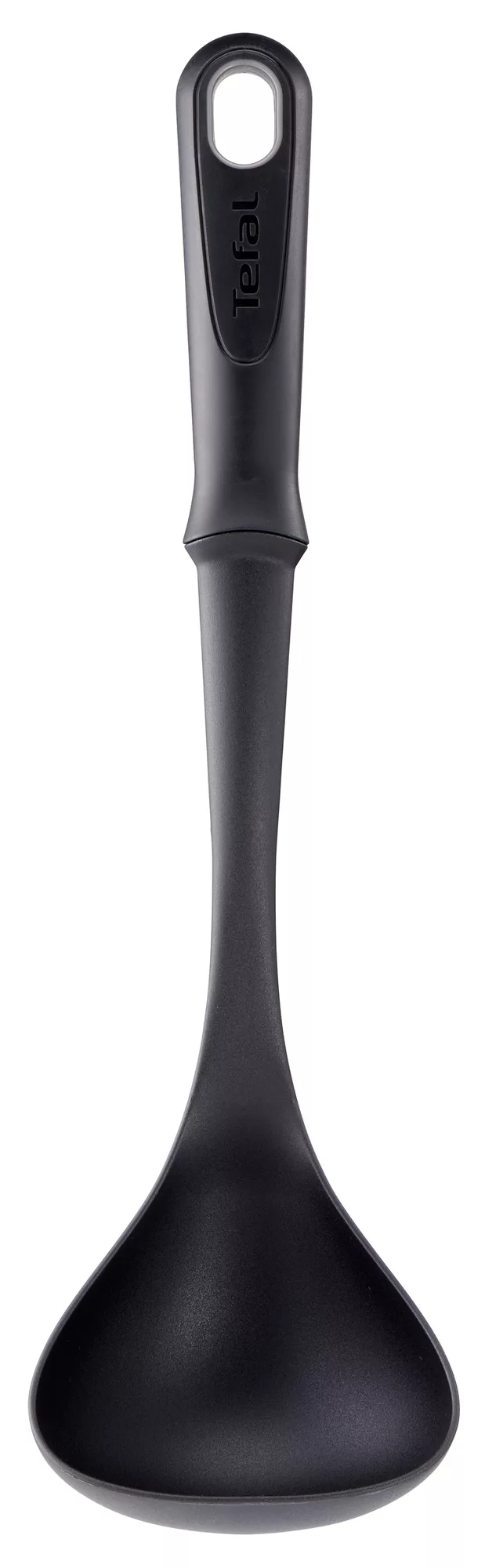 TEFAL مغرفة Comfort | أداة مطبخ | مقاومة للحرارة العالية | خالية من الخدوش للأواني | قابلة للغسل في غسالة الأطباق | تصميم مريح | أسود | بلاستيك | ضمان لمدة سنتين | K1290214