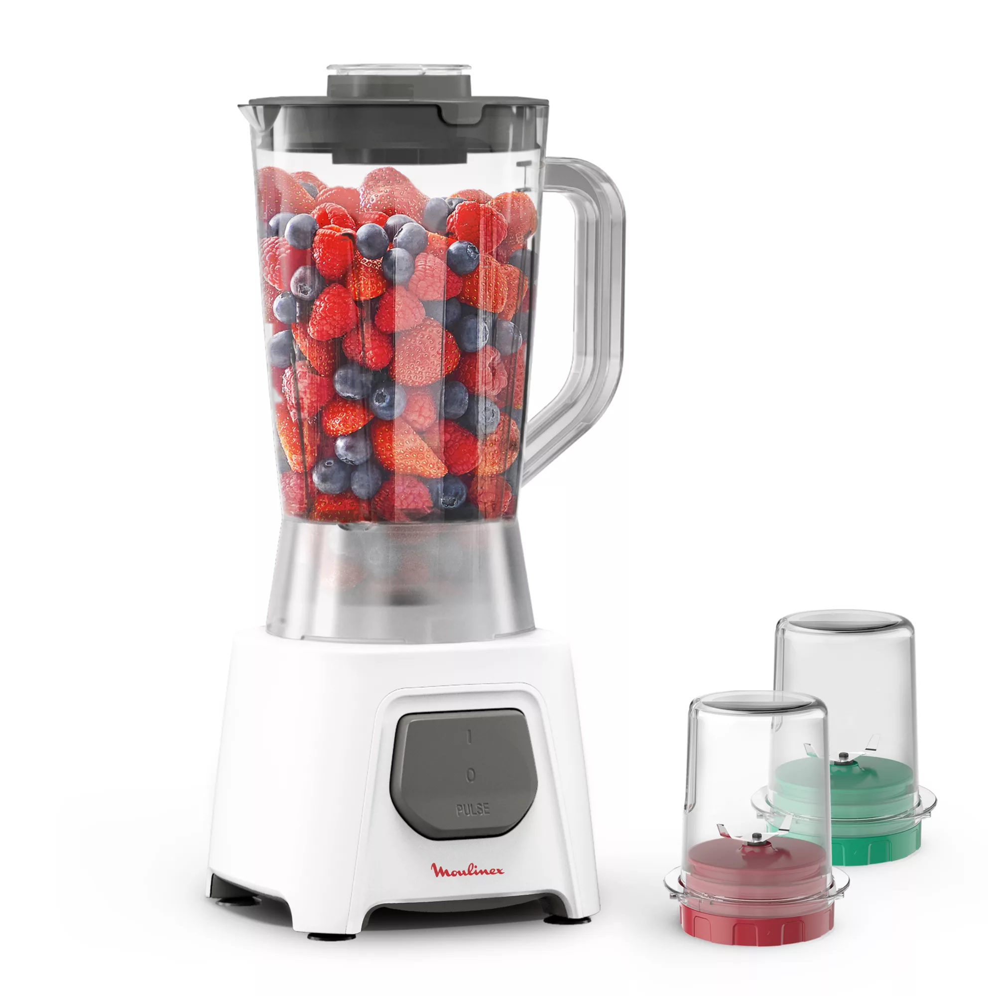 Moulinex Blendeo, Kitchen Blender, 1.5 L Capacity, 450 W of Power, Zelkrom Blades, LM2B3127