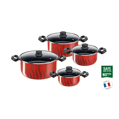 Tempo Flame, Cooking Set, 8 pcs, Non-stick coating, C3079082
