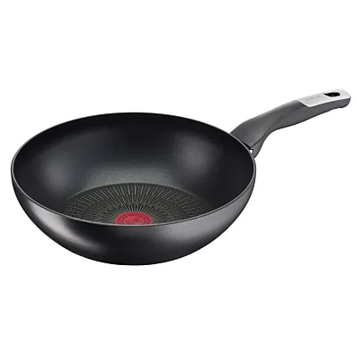 TEFAL Wok Pan | UNLIMITED Wok Frying Pan 28 cm | Scratch resistance | 100% safe non stick coating | Thermo signal™ | Perfect searing | Made in France | Induction | 2 Years Warranty | G2551902