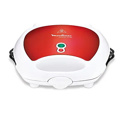 Moulinex Breaktime, Waffle Maker, Sandwich Maker, Grill, Panini Maker, Multifunction, Interchangeable Non-Stick Plates, Easy to Clean, Space-Saving Storage SW612545