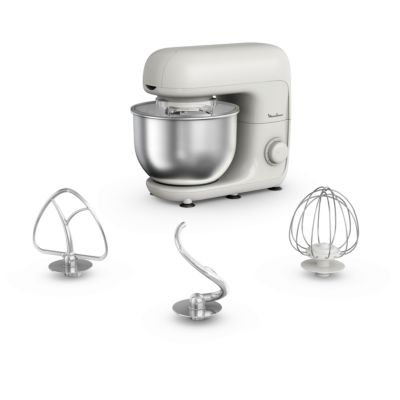 بيك إسينشال من مولينيكس، عجّانة، وعاء 4.8L، طقم أدوات خبز، قدرة 800W، رايز، QA160127