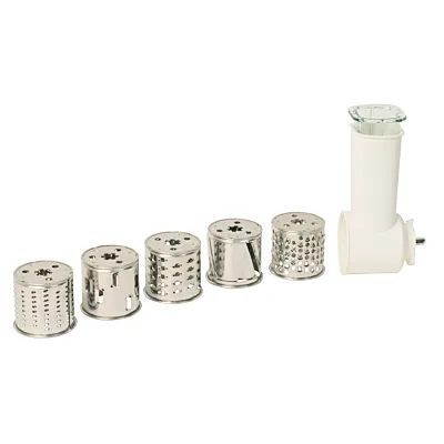 Slicing and grating accessory with 5 drums XF990101