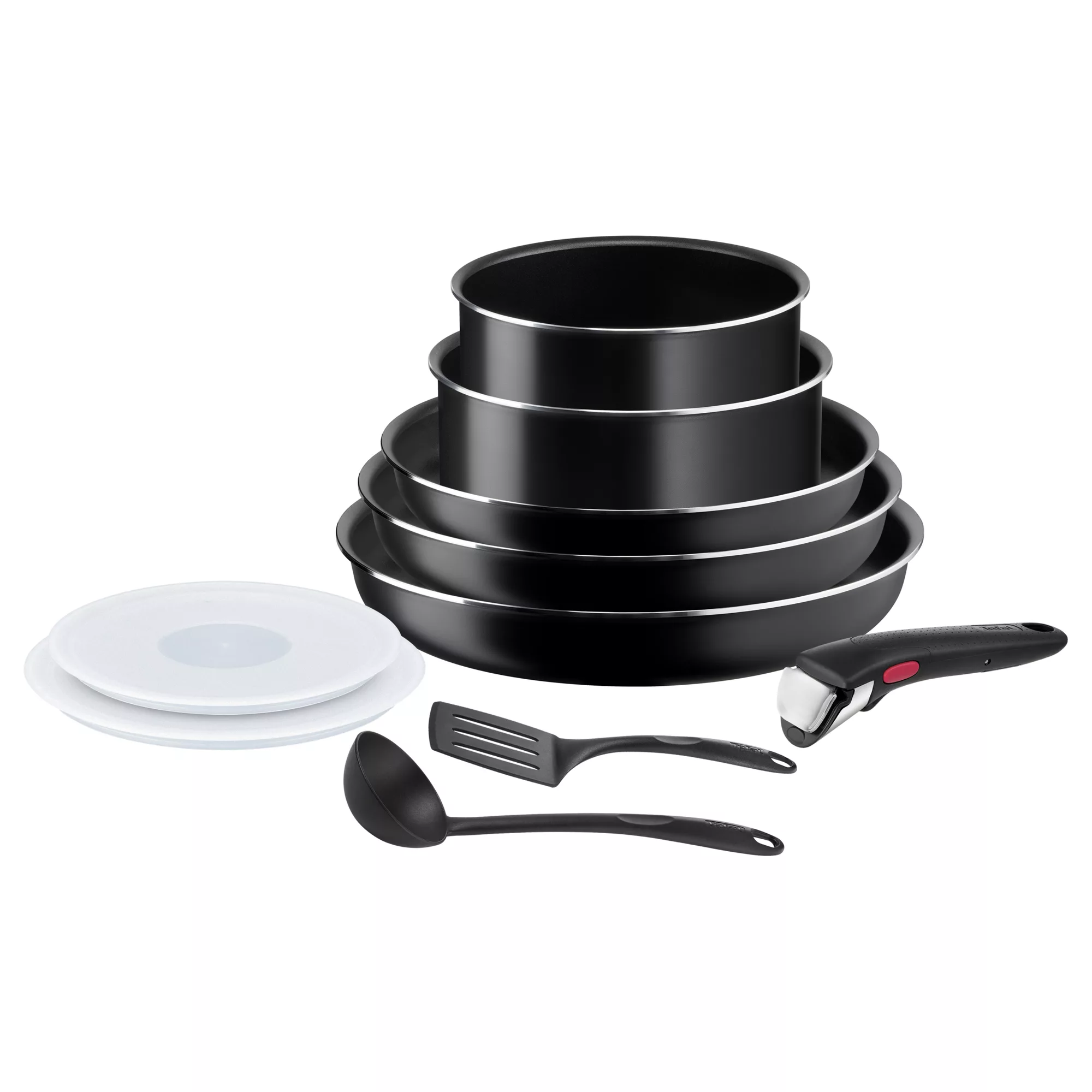Tefal Ingenio Easy On 10-piece Cookware Set, Stackable, Non-Stick Coating, Heat Indicator, Diffusion Base, L1599902