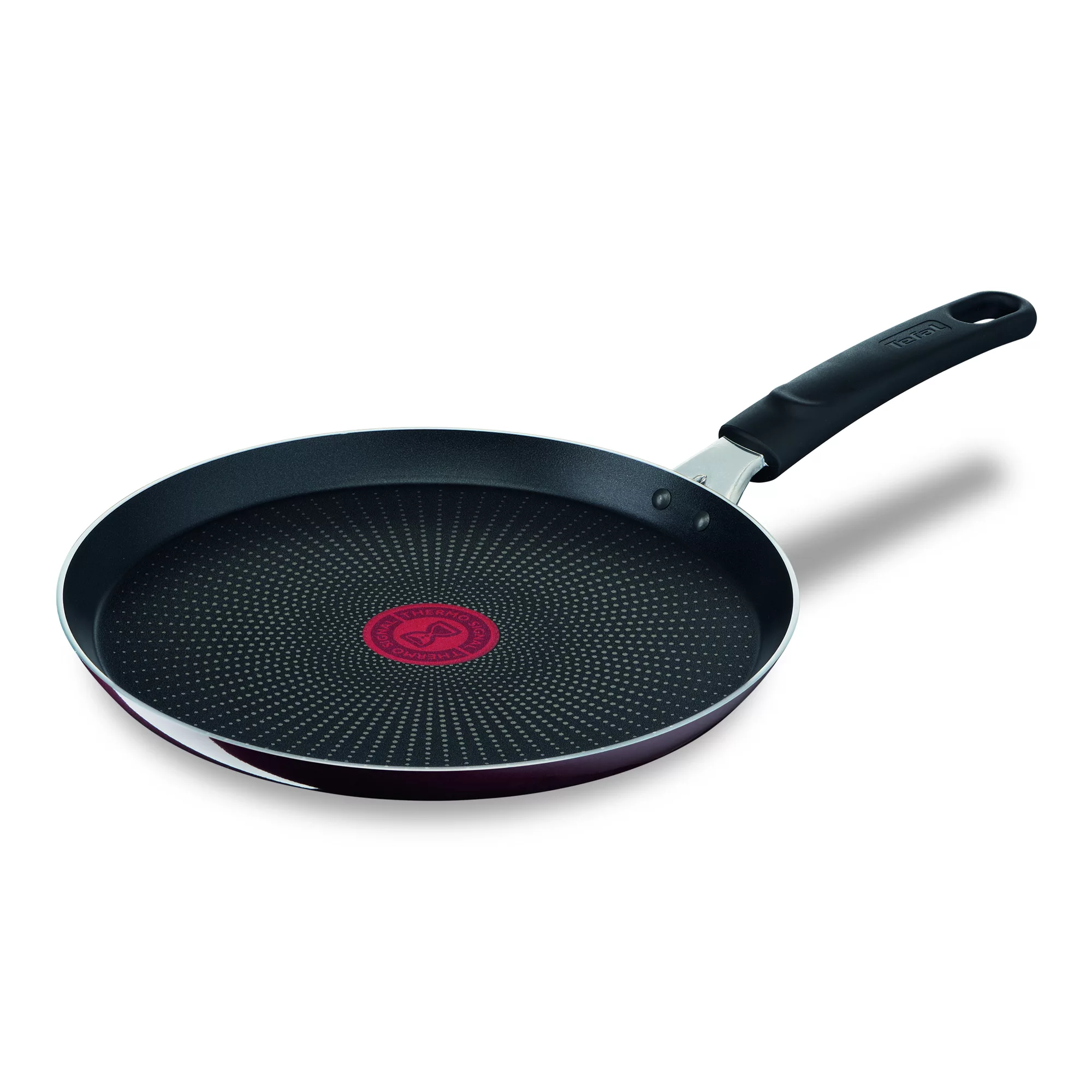 Tefal Resist Intense Pancake Pan, 25 cm, Non-Stick Pan, Easy to Clean, Non-Stick Coating, Thermo-Signal™, Healthy Cooking, Safe Cookware, France, Golden Pancakes, Recipes, D5221083