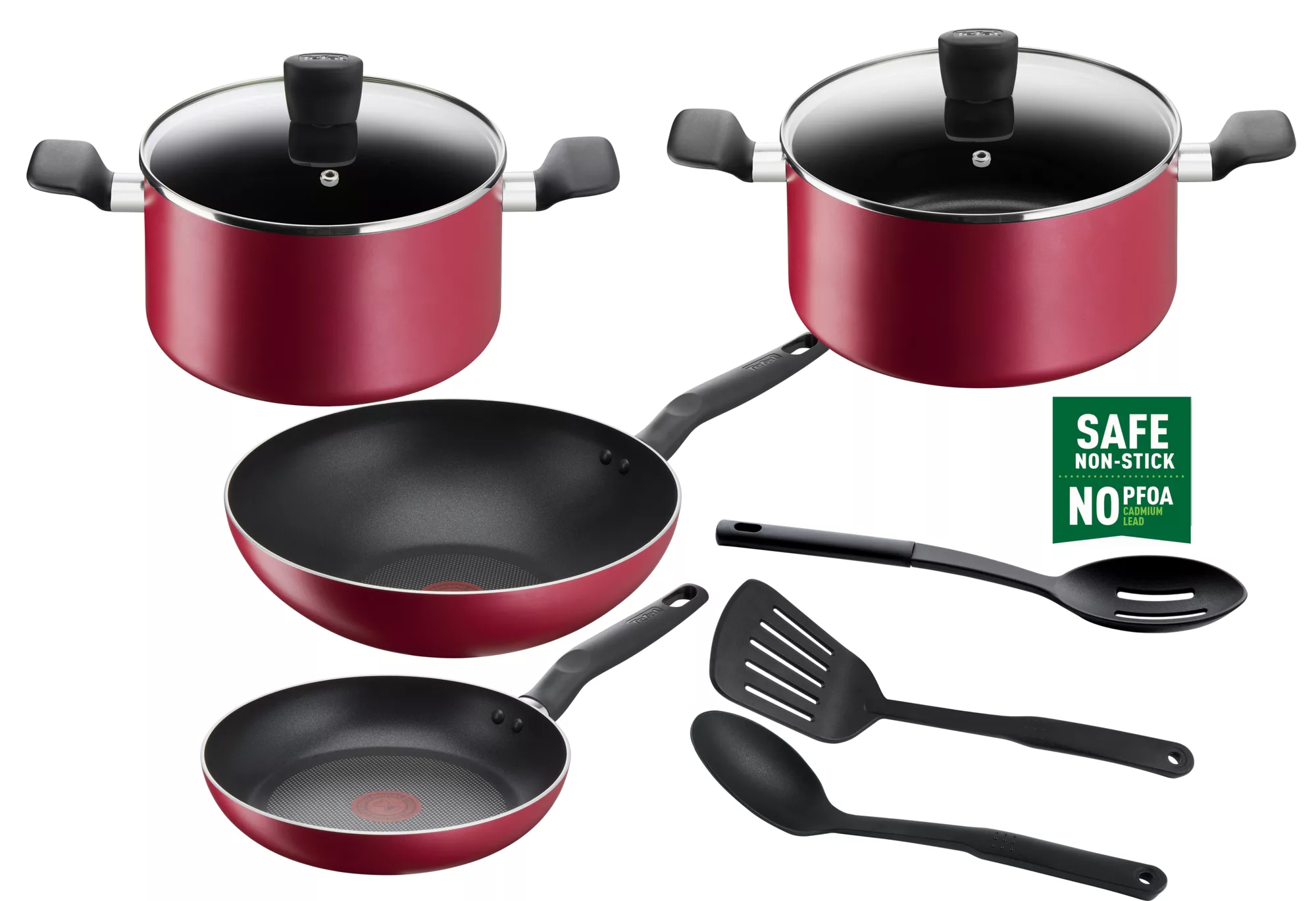 Cookware Set of 9 PCs,Super Cook| Aluminium Non-Stick with Thermo Signal| 2 Years Warranty B460S984