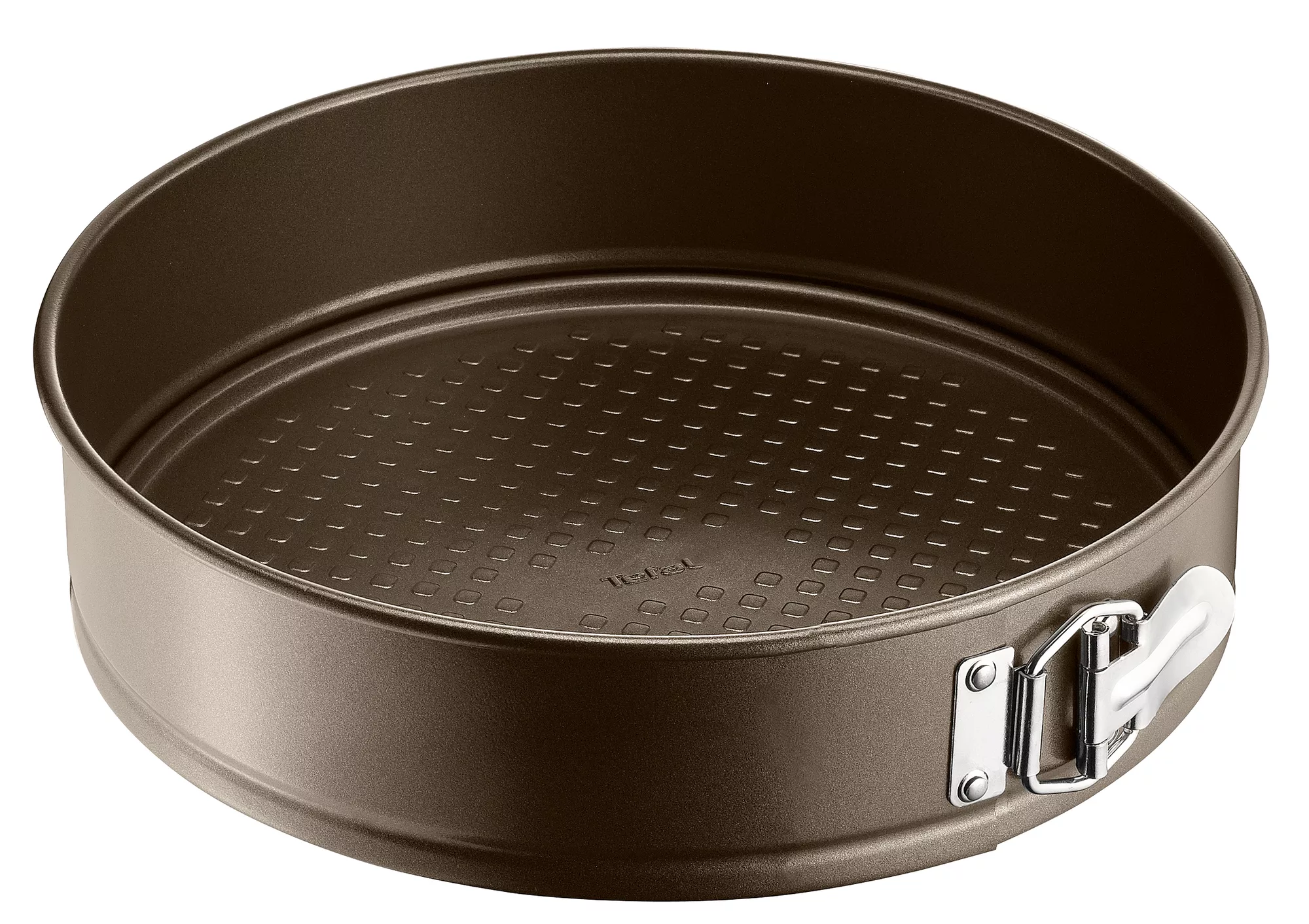 TEFAL Baking Mold | Easy Grip Springform 23cm | Brown | Removable Belt | Carbon Steel | Non-Stick Coating | Easy unmolding | Easy Cleaning | 2 Years Warranty | J1626145