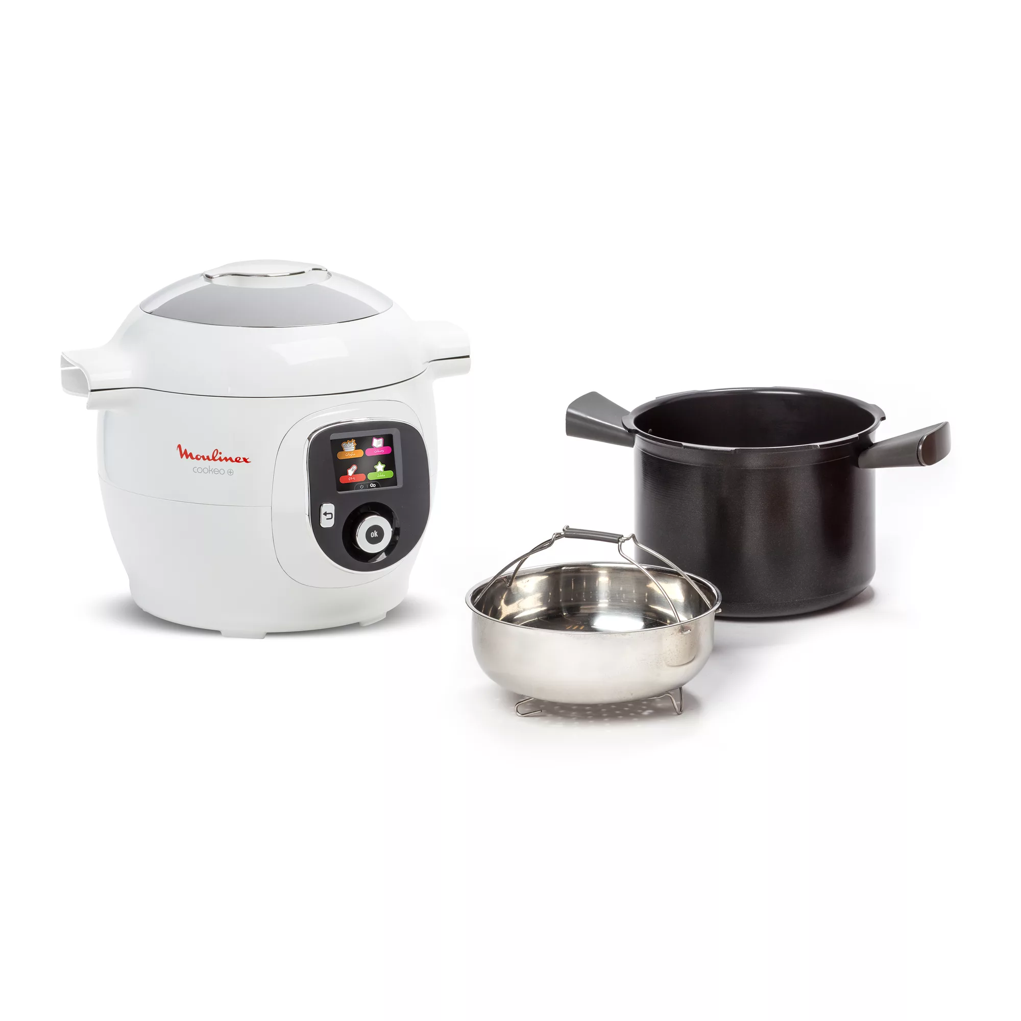 Cookeo + Multicooker, 100 Built-In Recipes, Dedicated App, 4 Guided-Menu Systems, Pressure Cooking, 6 L Capacity CE851127