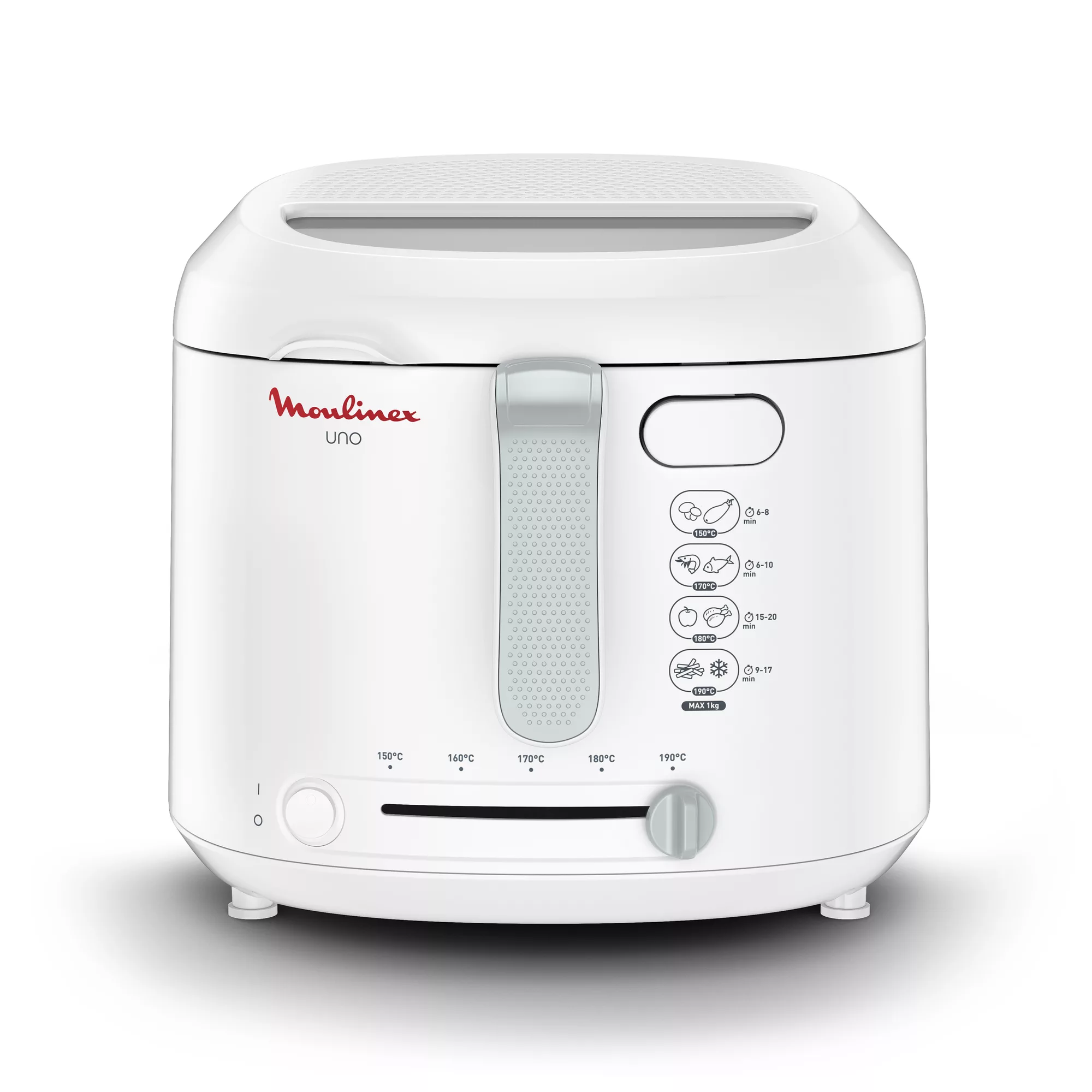 Moulinex Uno Electric Deep Fryer | 1 kg Capacity | Compact Fryer | Draining Position for Less Oil | Viewing Window | AF203127