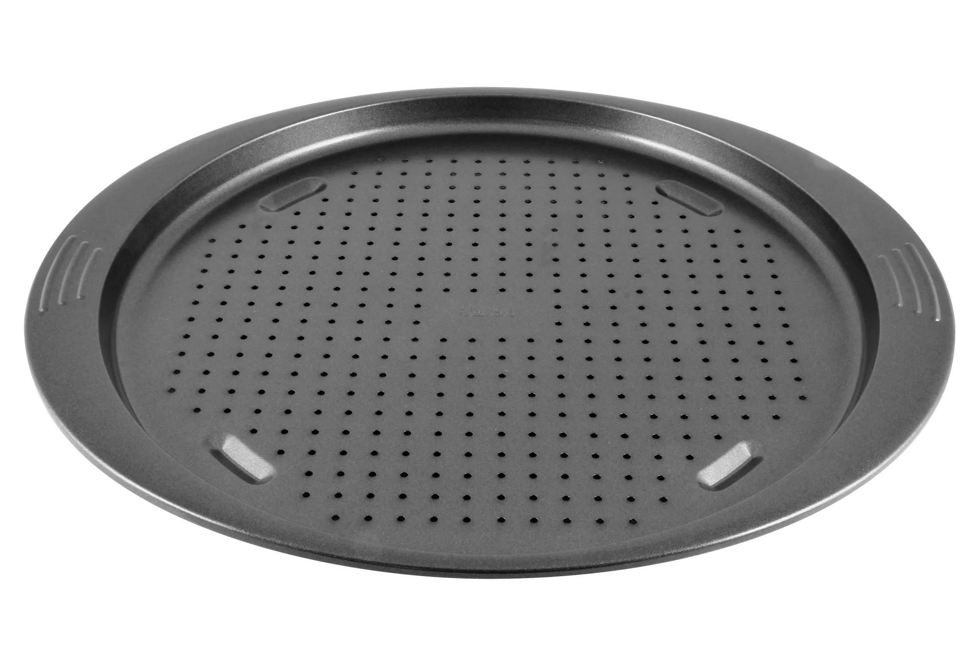 TEFAL Pizza Pan | Easy Grip Pizza Pan 34cm | Carbon Steel | Easy Handling | Large Handles | Non-Stick Coating | Easy Release | Easy Cleaning | Dark Grey | 2 Years Warranty | J1629045 