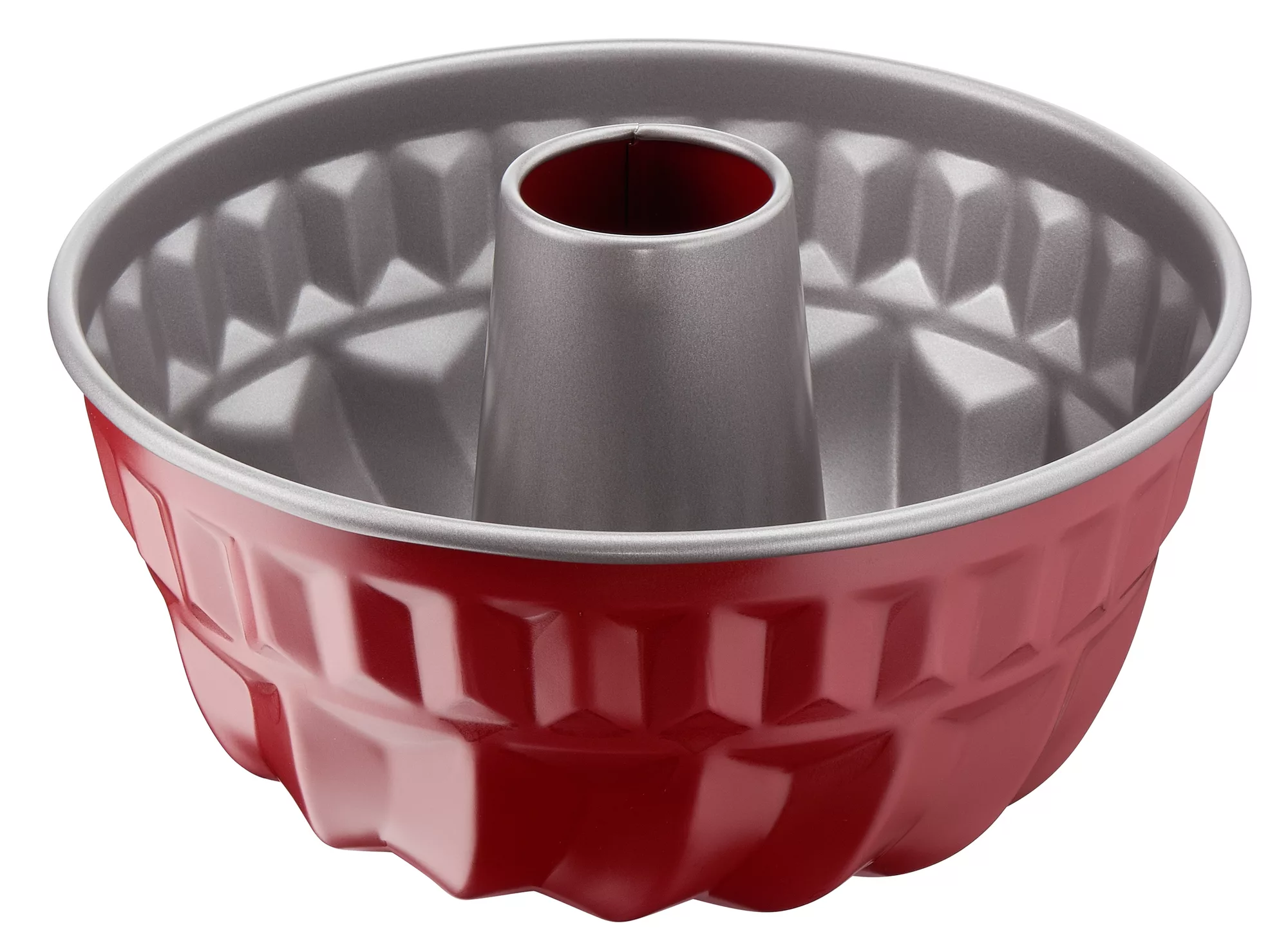 Baking Mold, Delibake Kouglof Mould 22cm, Carbon Steel, RED/GREY, 2 Years Warranty, J1640214