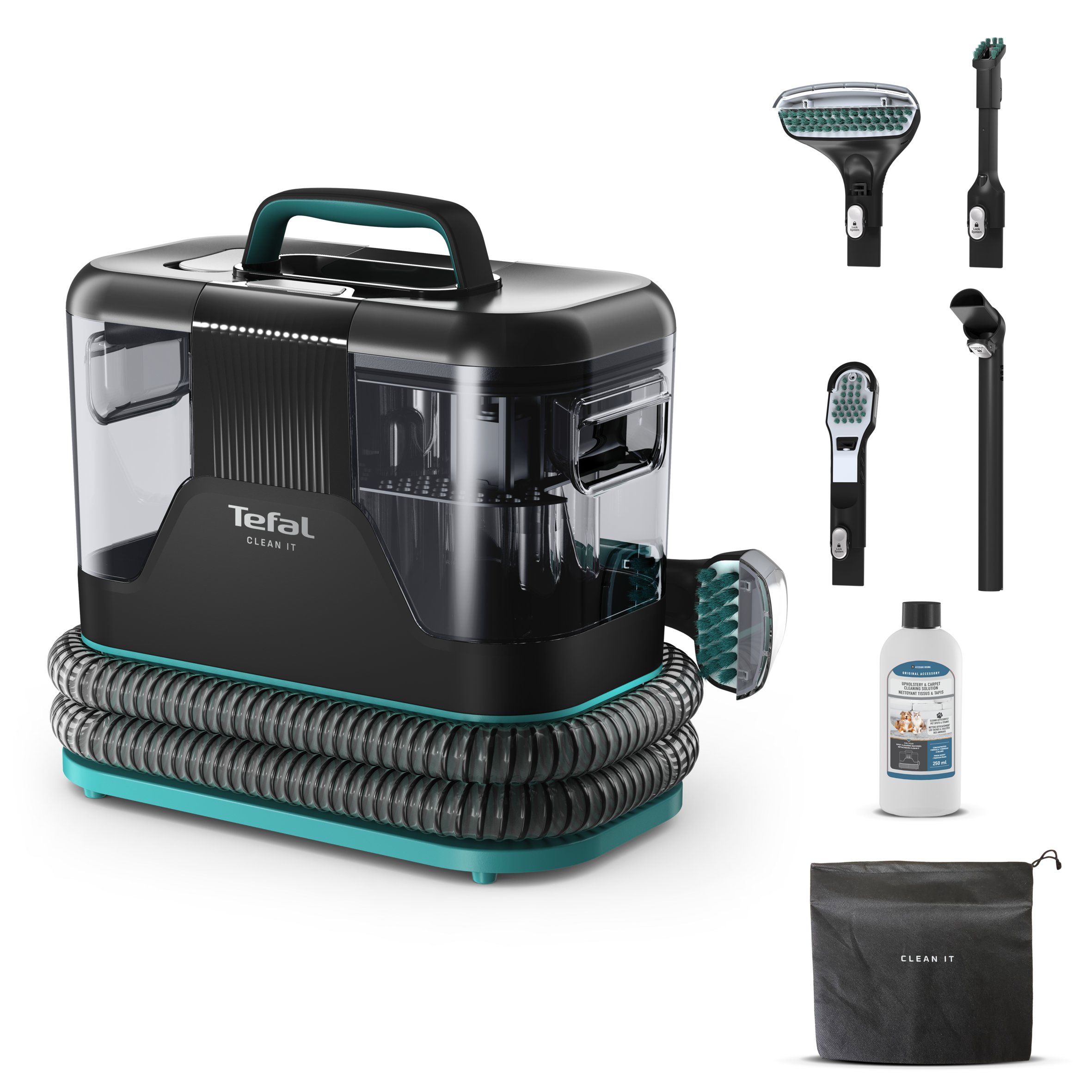 CLEAN IT, Spot Cleaner, MultiCleaning Portable Carpet Cleaner, Pet Mess, Carpet, Car Interior, 750 W, IZ5020M0