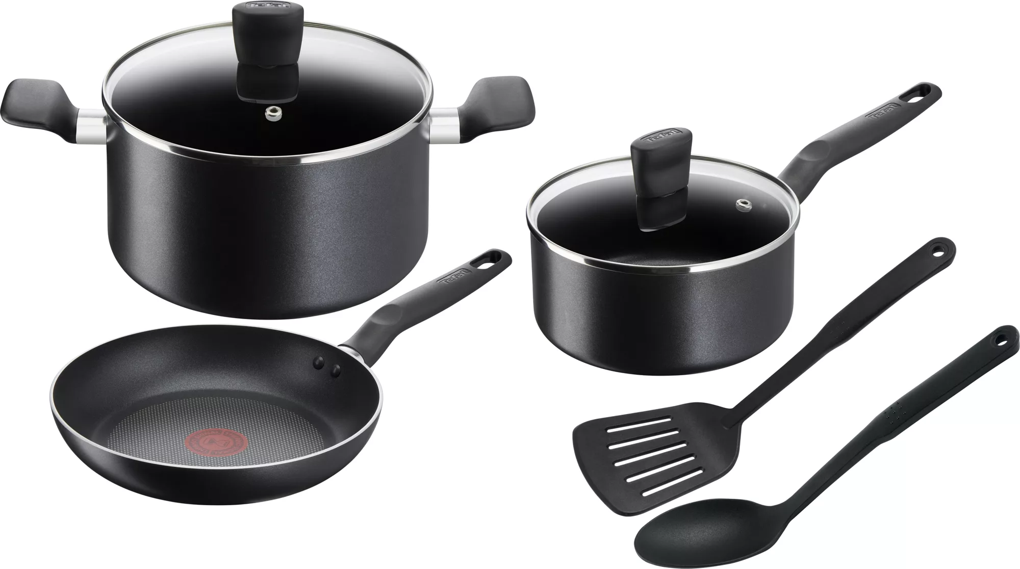 Cookware Set of 7 Pieces, Super Cook, Non-Stick with Thermo Signal, 2 Years Warranty, B459S784