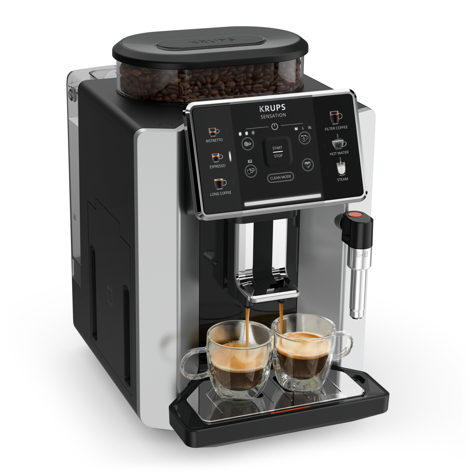 Sensation C90, Full Automatic Coffee Machine, Easy To Use and to Maintain, Lighting Alerts