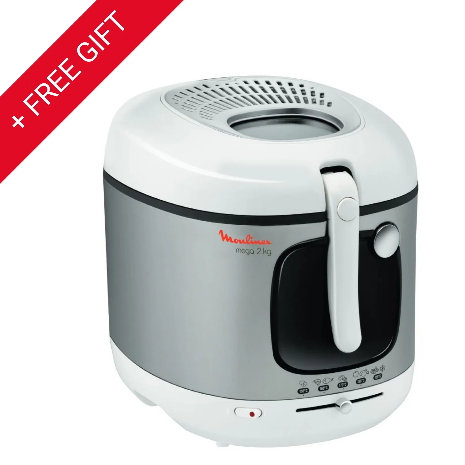 MEGA, Deep Fryer, 2100 W, Mega Capacity 2KG, AM480027 + Food Container