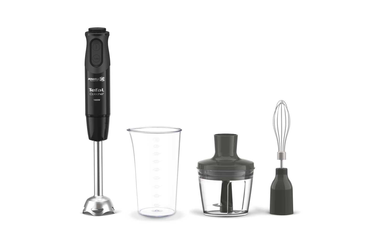 Optichef Hand Blender, Powelix Blades Technology, 1000 W Motor, 500 ml Chopper, HB643842