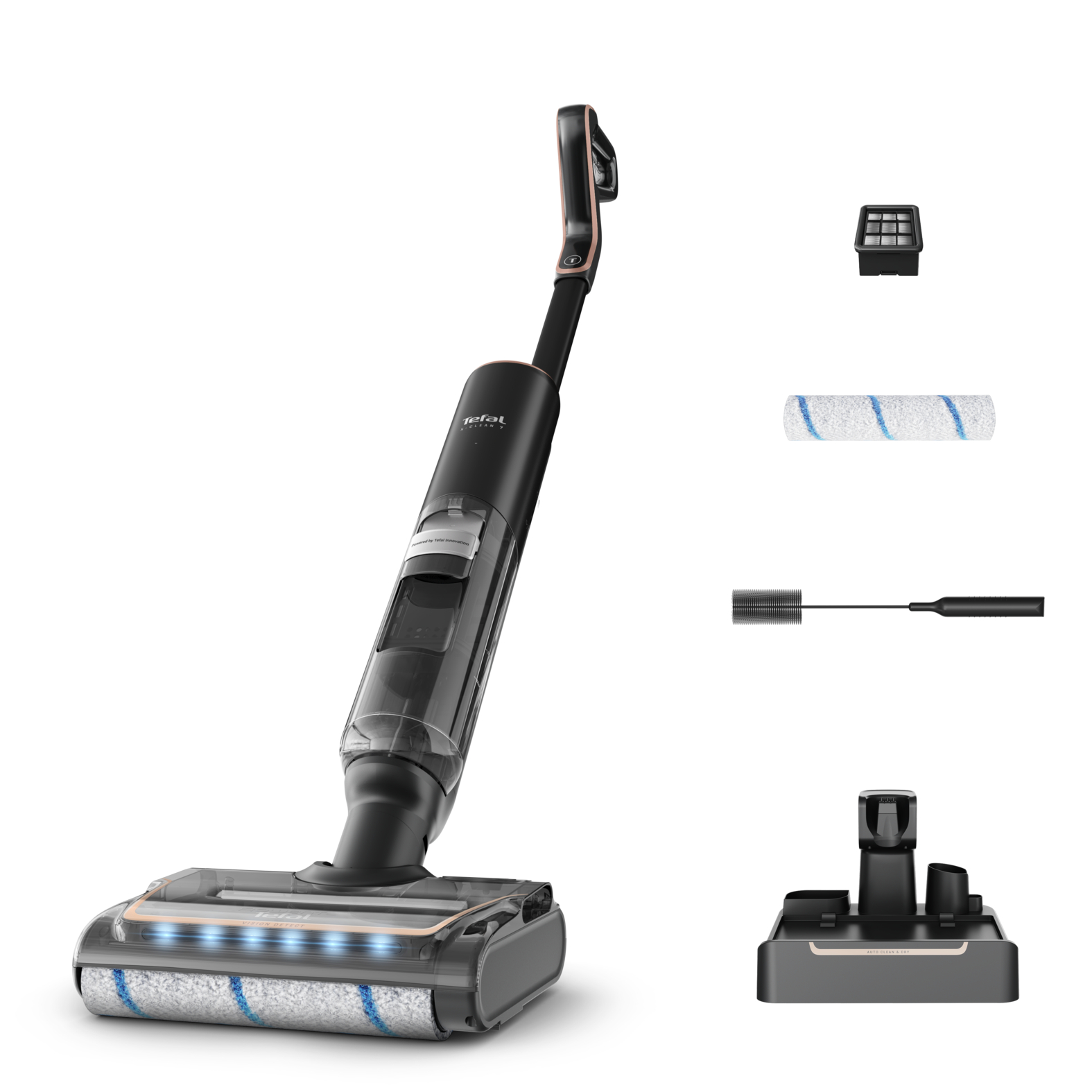 X-Clean 7, Wet and Dry Vacuum Cleaner, Lay-Flat, Self-Cleaning, GF5736M4
