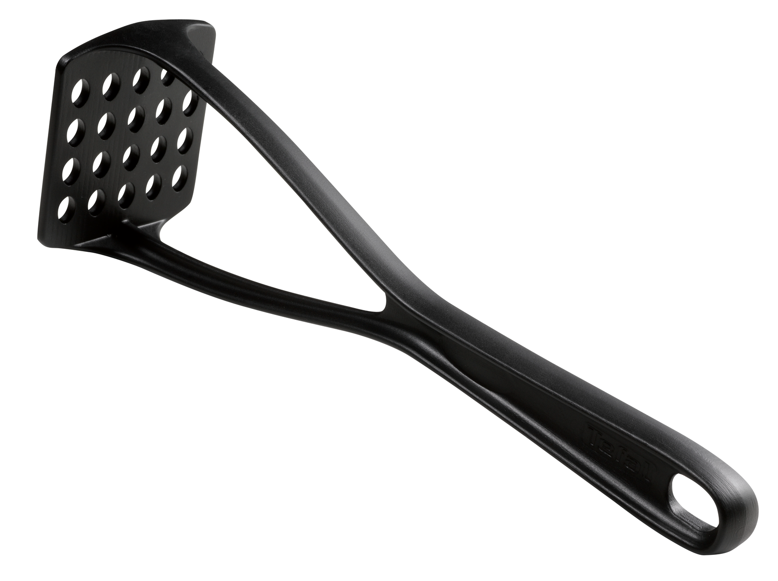 TEFAL Bienvenue Potato Masher | Kitcken Tool | High-Heat Resistance | Scratch-Free for Cookware | Dishwasher-Safe | Black | Plastic | Made in France | 2 Years Warranty | 2744712