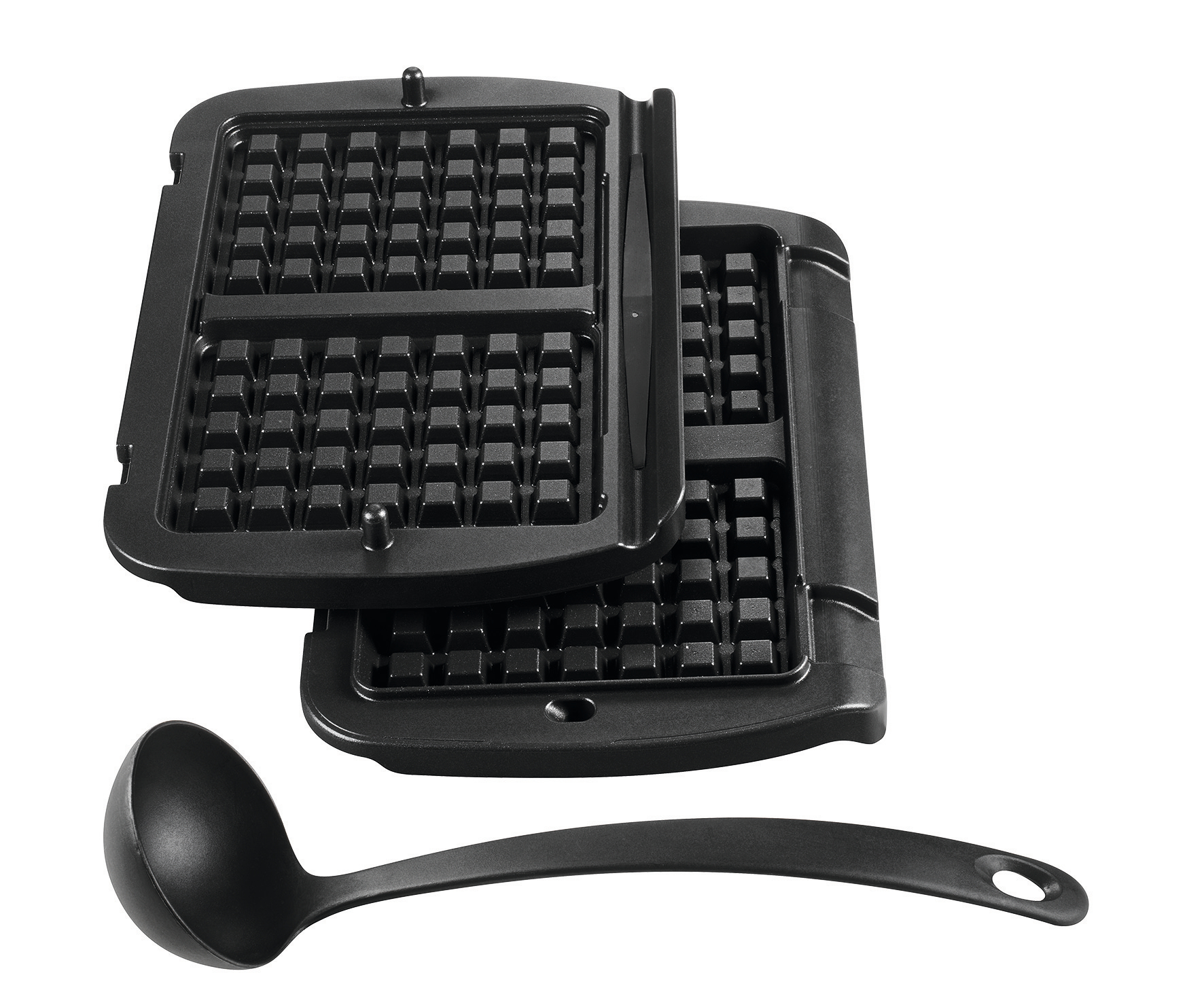 Waffle plates x 2 and ladle Optigrill